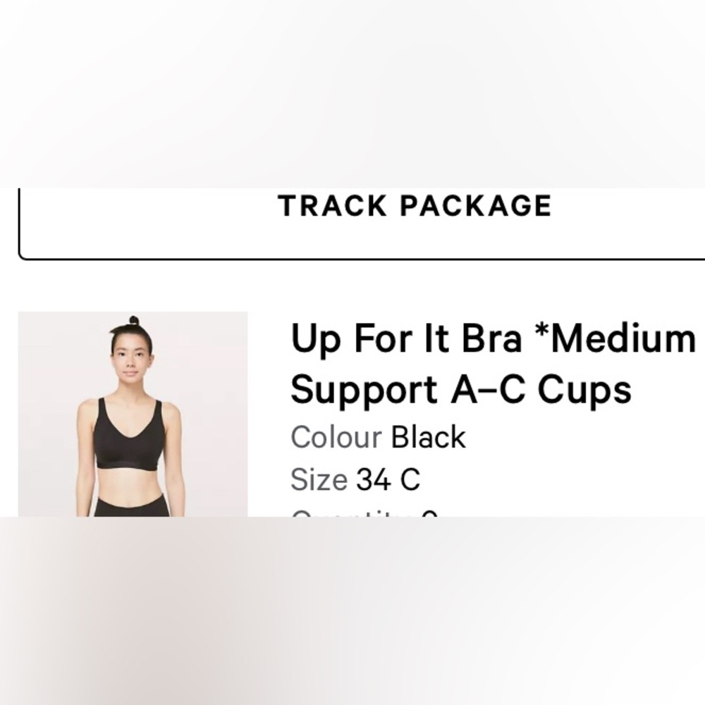 NWOT Lululemon Up For It Bra - Medium Suport - Picture 5 of 5